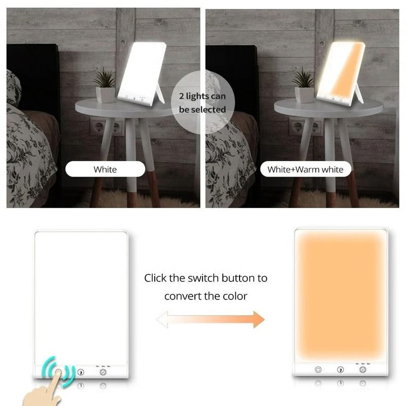 Adjustable Mood Lighting Desk Lamp with Timer and Dual Colors
