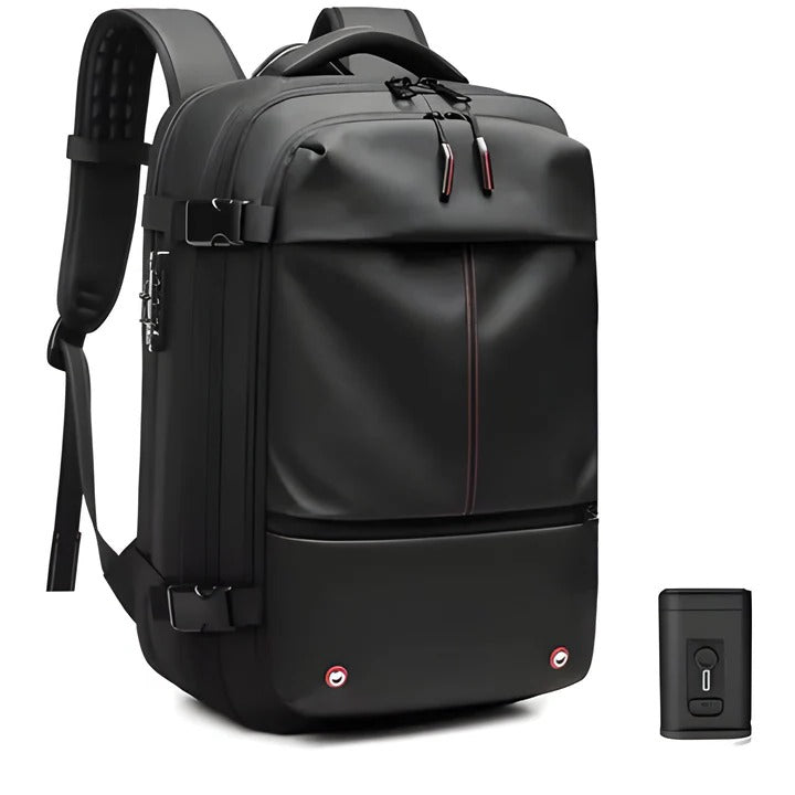 Smart Travel Backpack with Space-Saving Compression System
