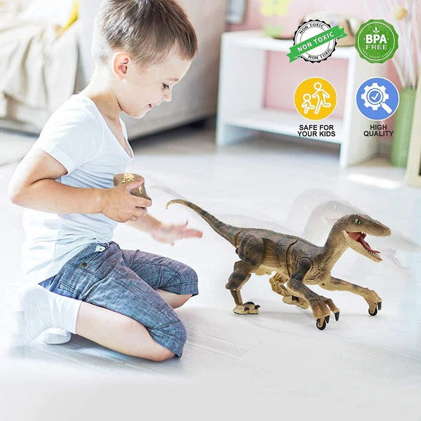 Interactive Walking Dinosaur Toy with Roaring Sounds