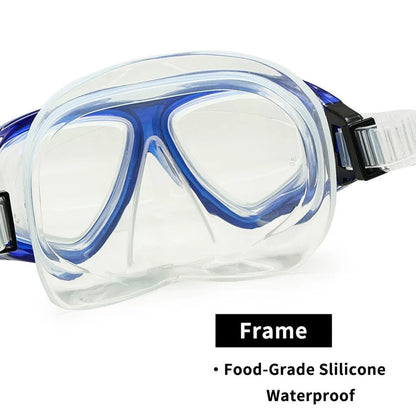 Premium Dive Mask with Adjustable Silicone Seal for Clear Vision