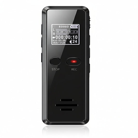 Compact Audio Recorder with Automatic Save Feature