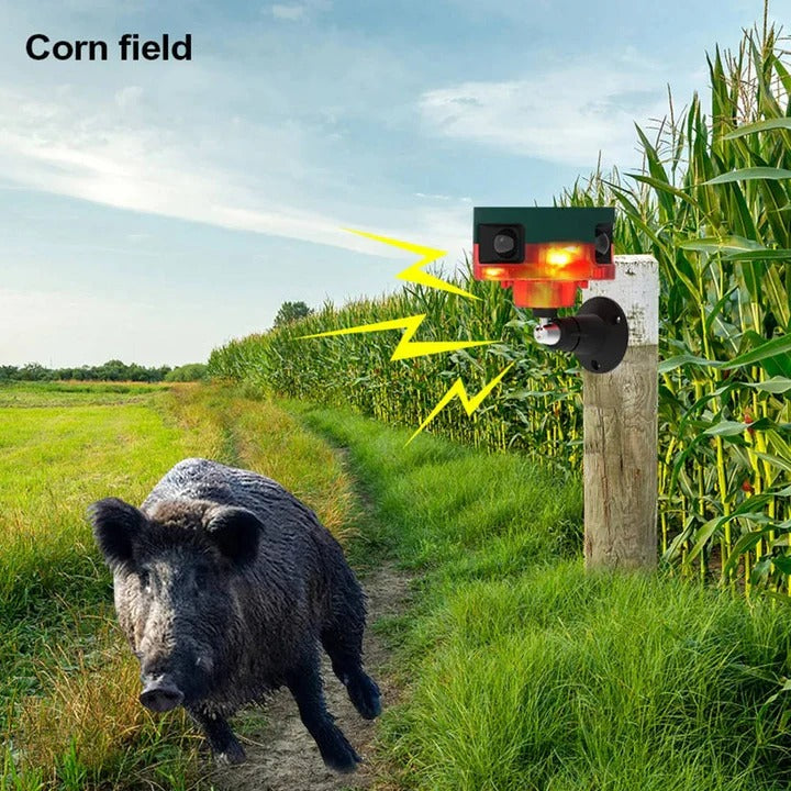 Eco-Friendly Animal Deterrent with Full Circle Detection