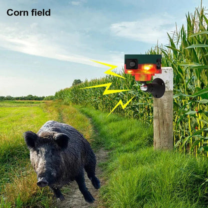 Eco-Friendly Animal Deterrent with Full Circle Detection