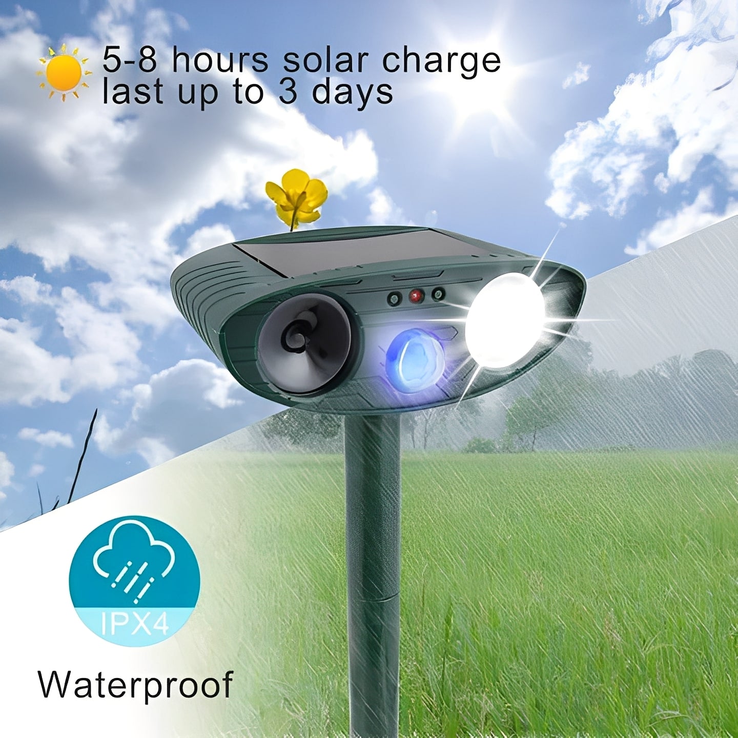 Eco-Friendly Motion-Activated Pest Control Set of 4