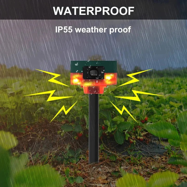 Eco-Friendly Animal Deterrent with Full Circle Detection