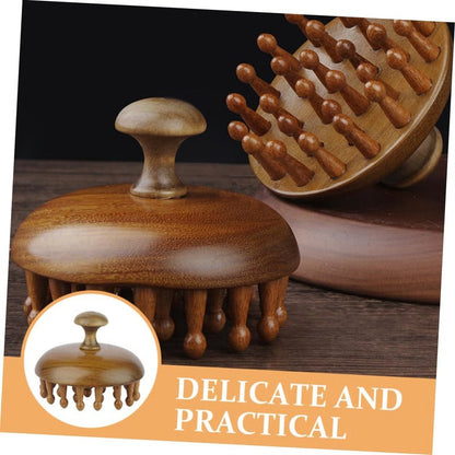 Sandalwood Dual-Action Hair and Scalp Wellness Tool