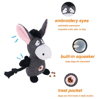 Durable Denim Chew Toy for Energetic Pups
