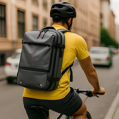 Smart Travel Backpack with Space-Saving Compression System