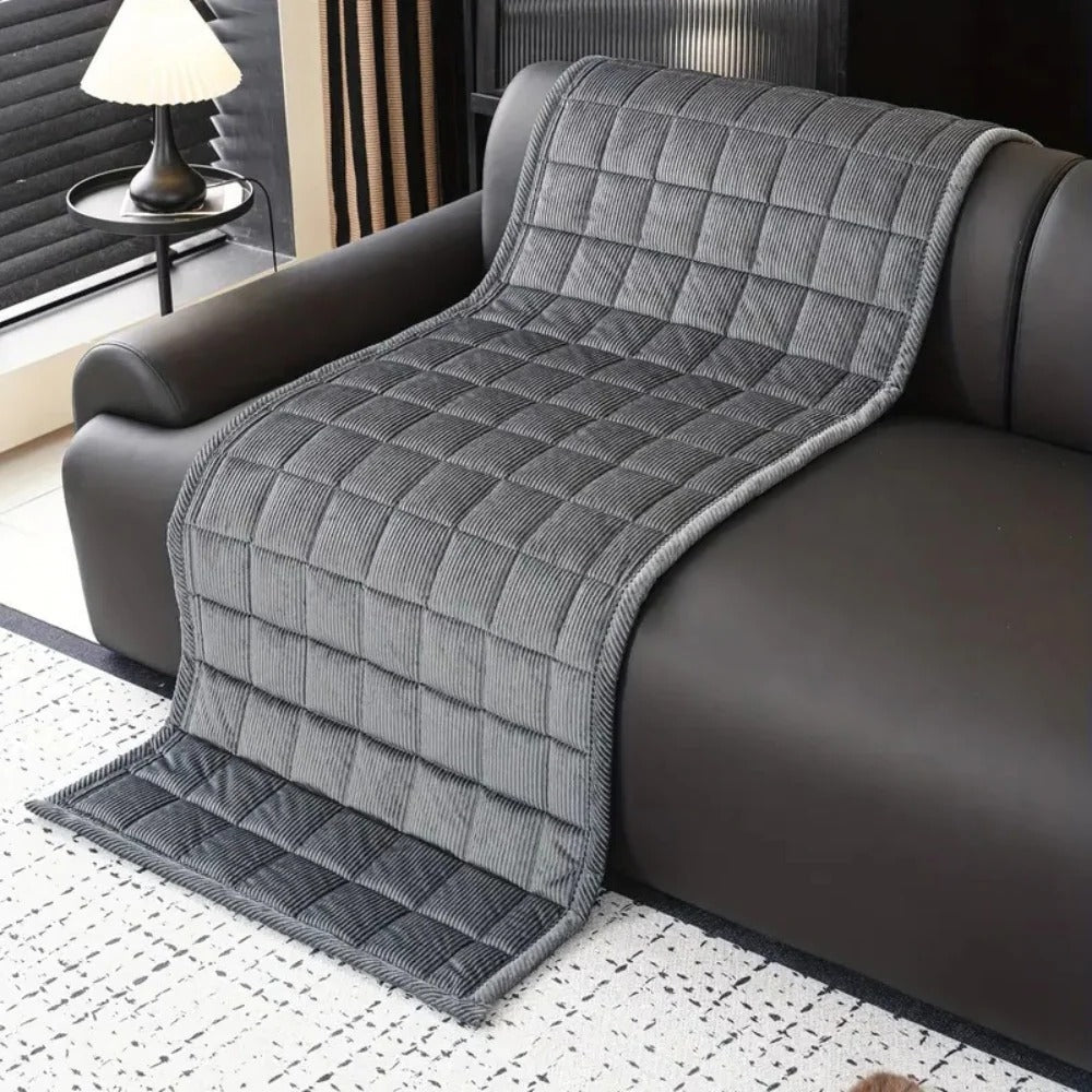 Soft Protective Sofa Cover with Stylish Quilted Design