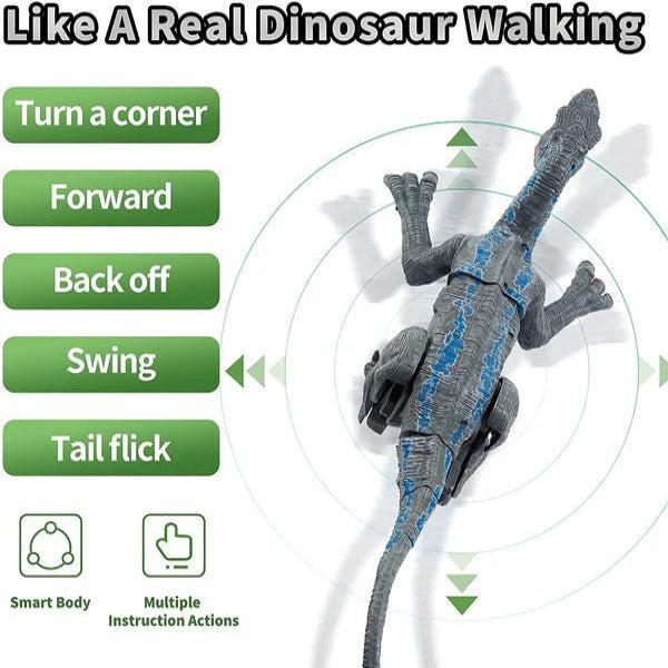 Interactive Walking Dinosaur Toy with Roaring Sounds