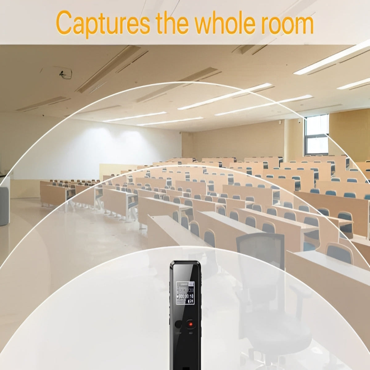 Compact Audio Recorder with Automatic Save Feature