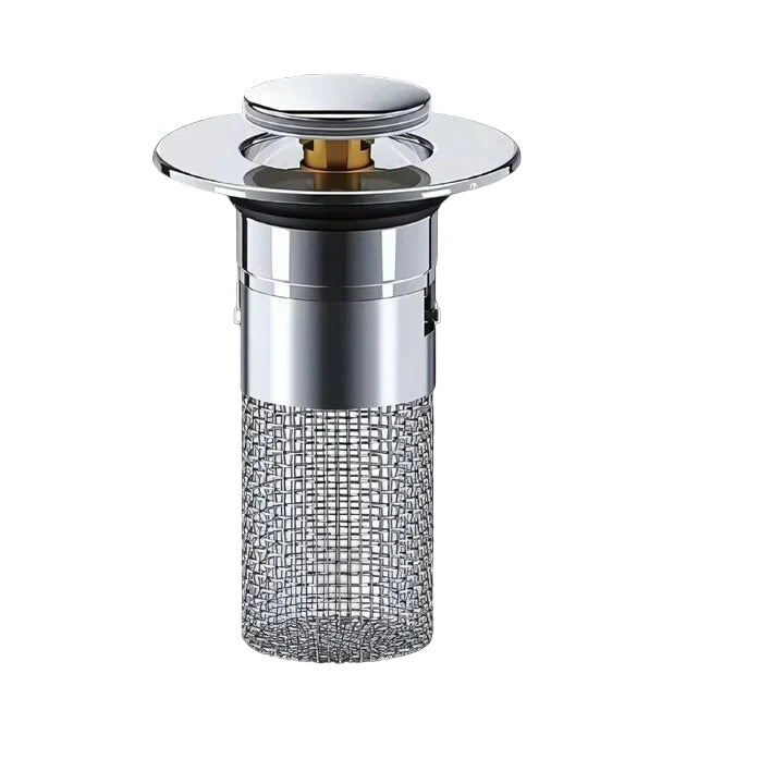 SmartSeal Pop-Up Drain Stopper with Integrated Strainer