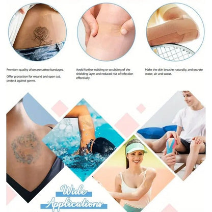 Clear Waterproof Skin Protectors for Tattoos and Everyday Use