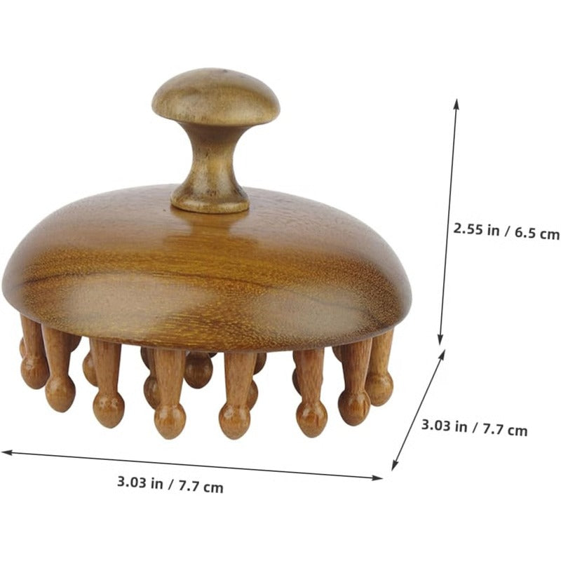 Sandalwood Dual-Action Hair and Scalp Wellness Tool