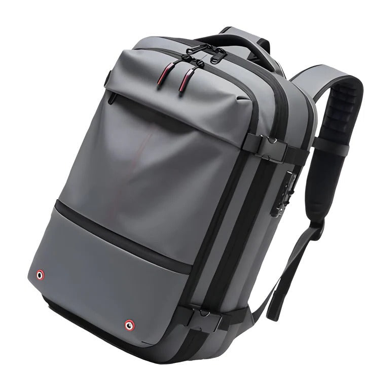 Smart Travel Backpack with Space-Saving Compression System