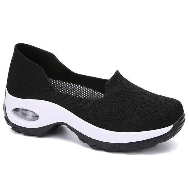 Ladies Lightweight Comfort Sneakers with Supportive Air Cushion