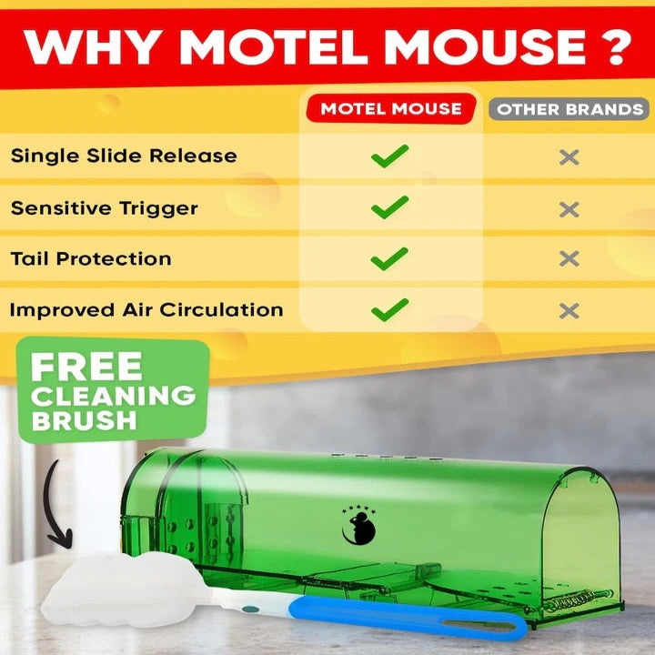 Humane Mouse Capture Containers with Easy Release, Set of 4