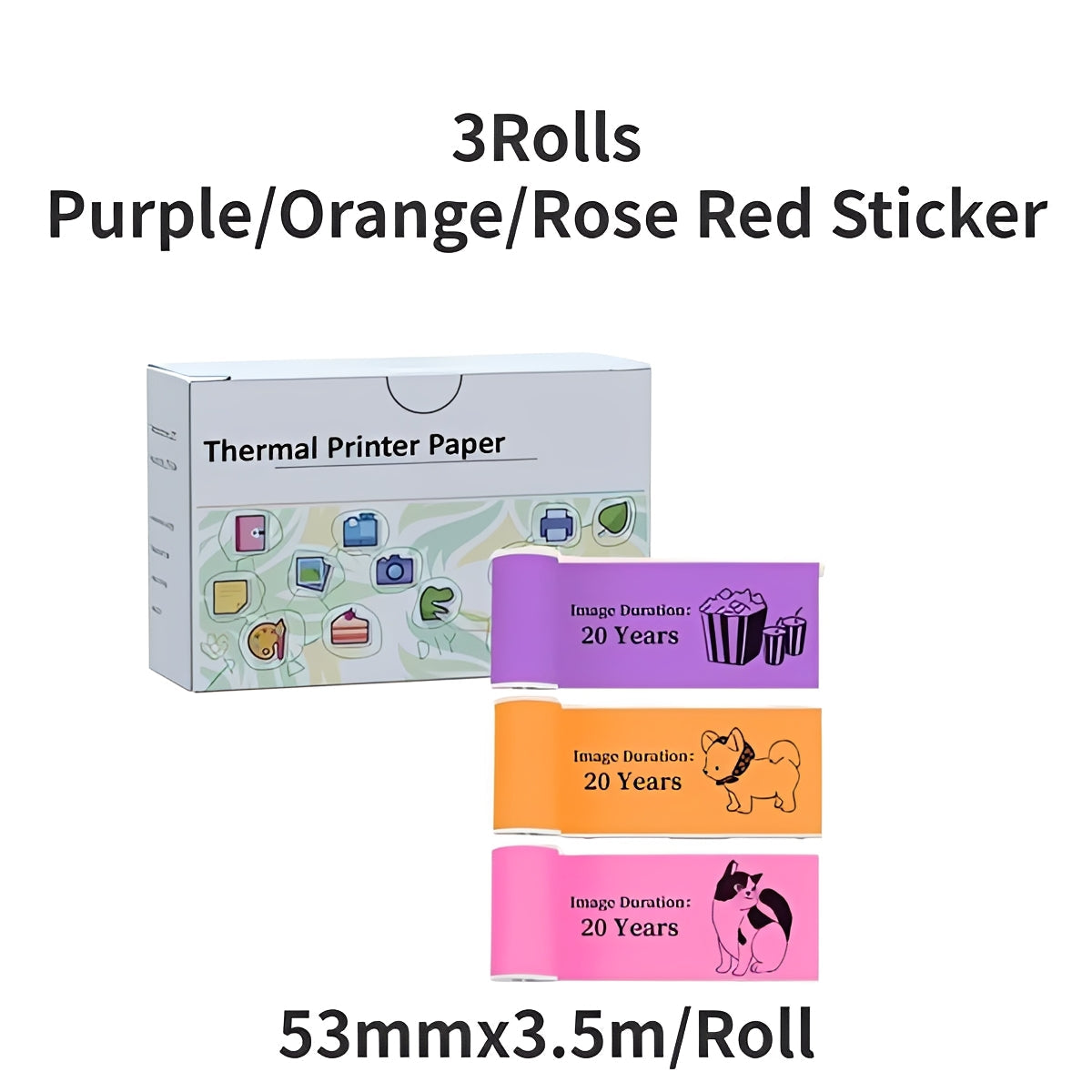 Portable Bluetooth Label and Sticker Printer for Instant Memories