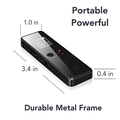 Compact Audio Recorder with Automatic Save Feature
