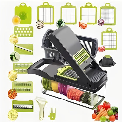 Versatile 18-in-1 Veggie Chopper & Storage Solution