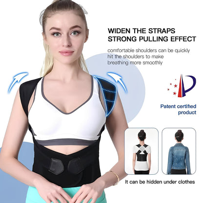 Slim Fit Posture Corrector with Customizable Straps