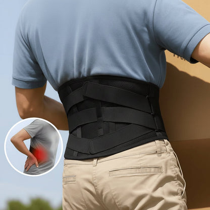 Customizable Lower Back Support Brace with Reinforced Structure