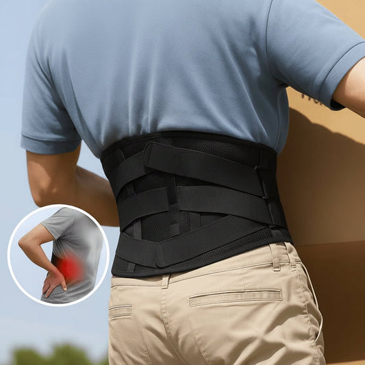 Customizable Lower Back Support Brace with Reinforced Structure