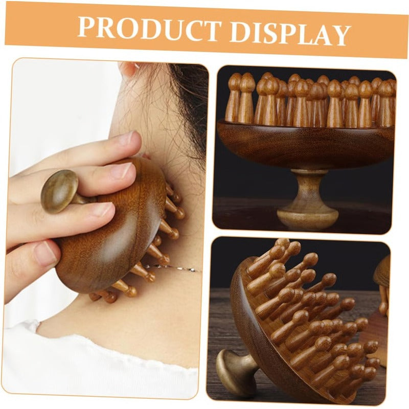 Sandalwood Dual-Action Hair and Scalp Wellness Tool