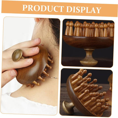 Sandalwood Dual-Action Hair and Scalp Wellness Tool