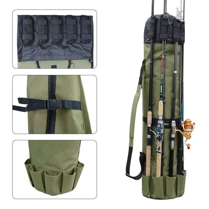 Versatile Fishing Gear Carrier with Shoulder Strap