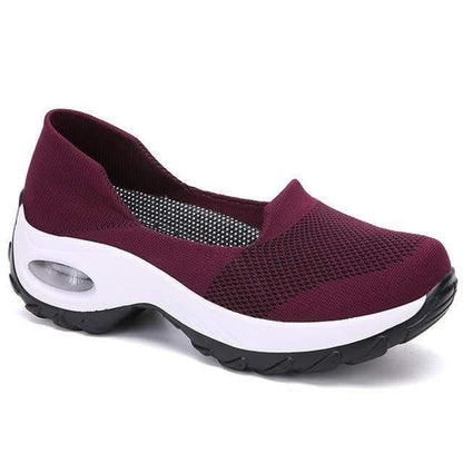 Ladies Lightweight Comfort Sneakers with Supportive Air Cushion