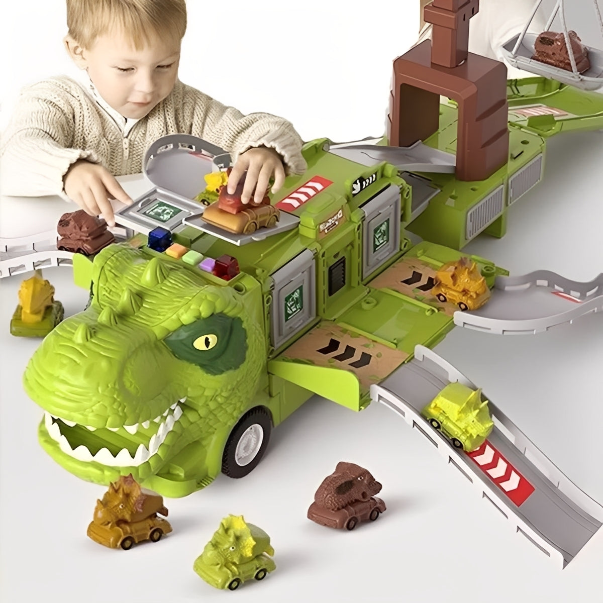 Transforming Dinosaur Adventure Truck for Kids