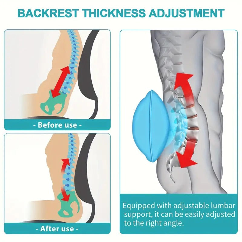 Soothing Lumbar Massager with Heat and Vibration for Ultimate Comfort