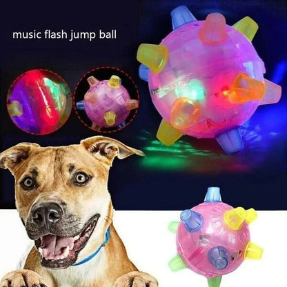 Vibrant Bouncing Ball for Dogs - Interactive Light-Up Plaything
