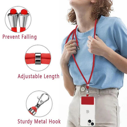 Hands-Free Phone Lanyard with Adjustable Neck Strap