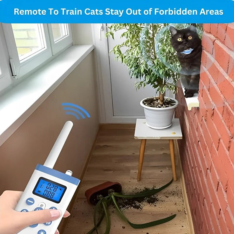 Rechargeable Feline Behavior Modulator with Sound and Vibration