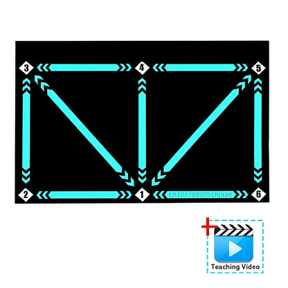 Soccer Skills Development Mat with Interactive Video Coaching