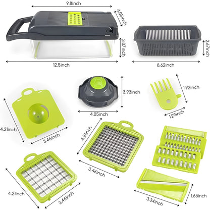 Versatile 18-in-1 Veggie Chopper & Storage Solution