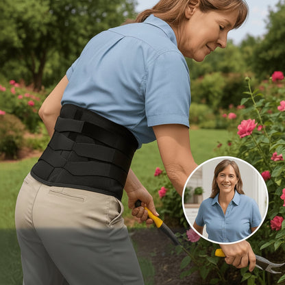 Customizable Lower Back Support Brace with Reinforced Structure