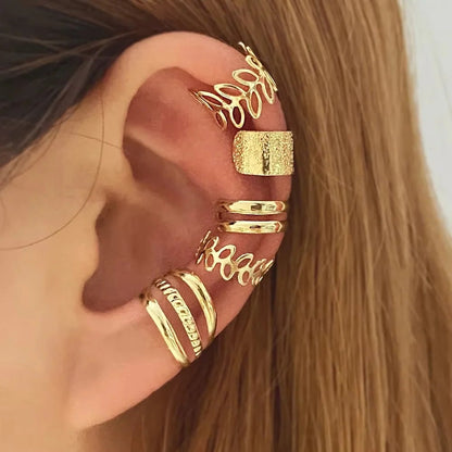 Nature-Inspired Clip-On Ear Cuffs for Effortless Style