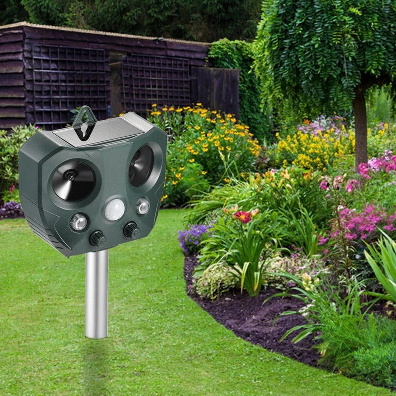 Smart Motion-Activated Ultrasonic Animal Deterrent for Gardens