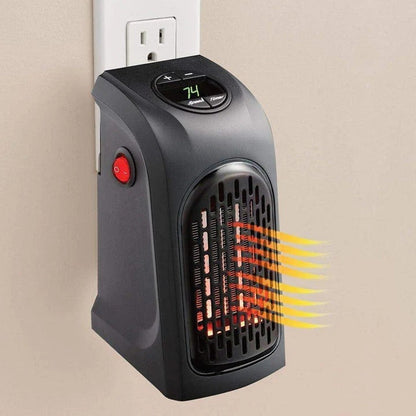 Compact Ceramic Electric Heater with Two Heat Levels for Cozy Spaces