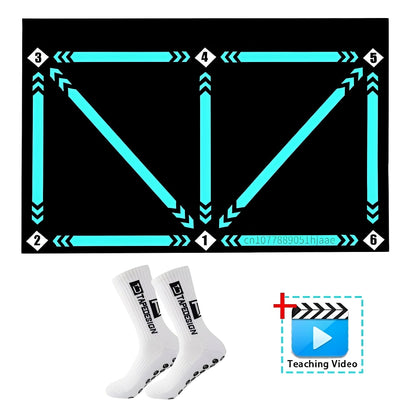Soccer Skills Development Mat with Interactive Video Coaching