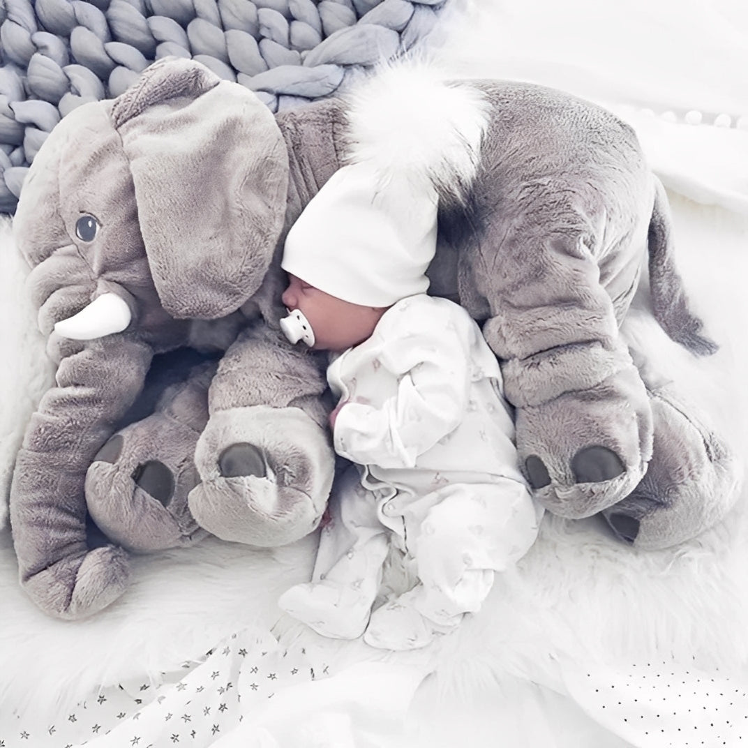 Cozy Elephant Cuddle Pillow for Playtime and Relaxation