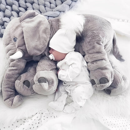Cozy Elephant Cuddle Pillow for Playtime and Relaxation