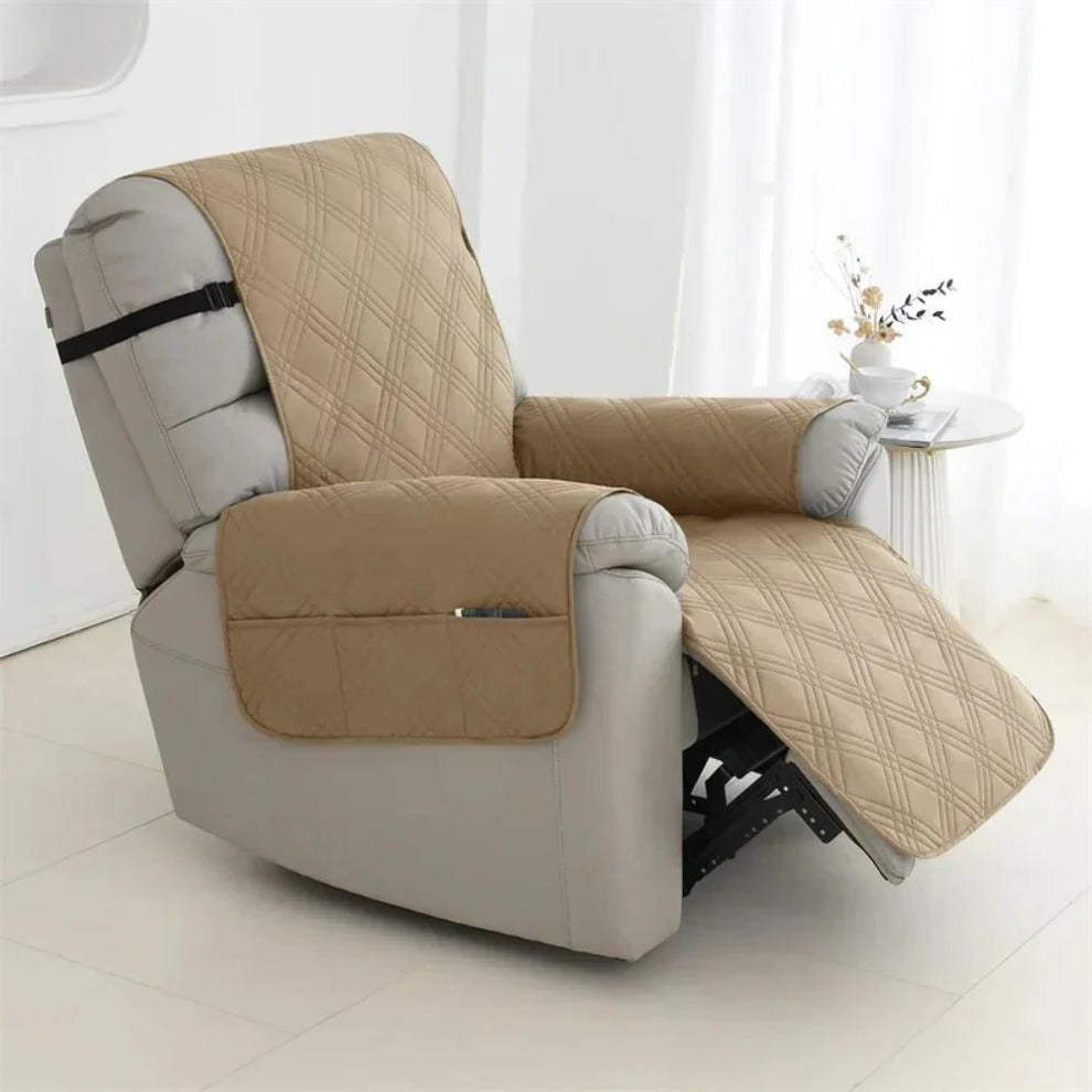 Premium Quilted Recliner Protector, Spill-Resistant Cover
