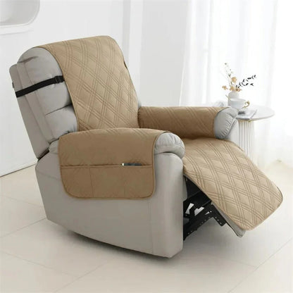 Premium Quilted Recliner Protector, Spill-Resistant Cover