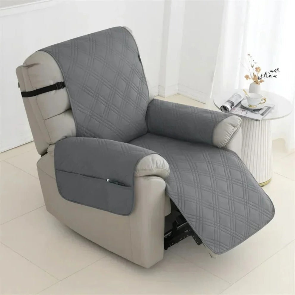 Premium Quilted Recliner Protector, Spill-Resistant Cover