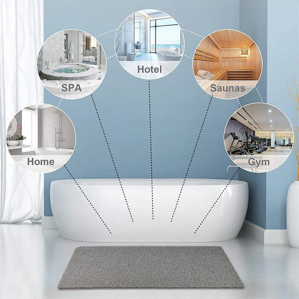 Anti-Slip Bath Mat with Soft, Absorbent Surface