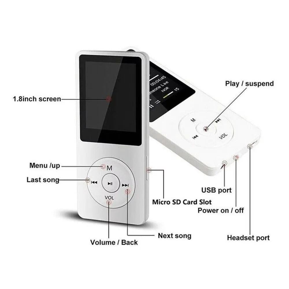 Portable Media Hub with Bluetooth and 1.8-Inch Display